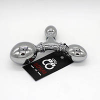 Потрійна анальна пробка металева BDSM-UA Кайф