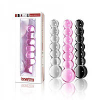 Фалоімітатор скляний для вагінальної та анальної стимуляції Lovetoy Кайф