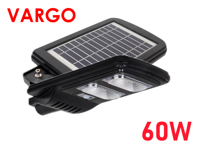 LED вуличний світильник на сонячній батареї VARGO 60W з д/д (VS-336)