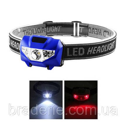 Ліхтар налобний T16/118-LM+2LED, фото 3