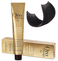 Крем-безаміачна фарба для волосся Fanola Oro Therapy №1/0 Black 100 мл