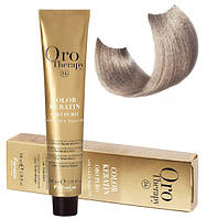 Крем-краска безаммиачная для волос Fanola Oro Therapy  №10/1 Blonde platinum ash 100 мл (3062Gu)