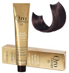 Крем-безаміачна фарба для волосся Fanola Oro Therapy №4/14 Cacao 100 мл