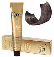 Крем-краска безаммиачная для волос Fanola Oro Therapy №7/1 Ash Blonde 100 мл (3097Gu)