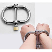 Сталеві наручники для БДСМ-фіксації Кайф