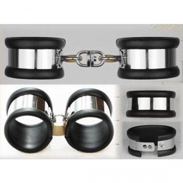 Кайдани для фіксації рук з нержавіючої сталі для БДСМ Bdsm4u Кайф, фото 1