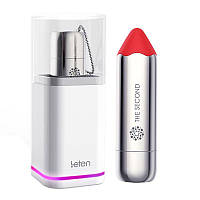 Вібропуля у вигляді помади силіконова водонепроникна палаюче Червона Leten The Second Кайф