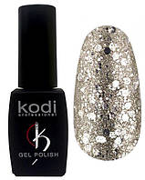 Гель-лак для ногтей Kodi Professional Shine №SH010 Холодное золото с глиттером 8 мл (4205Gu)