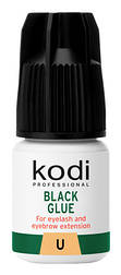 Клей для нарощування вій, чорний Kodi Professional U 3 мл