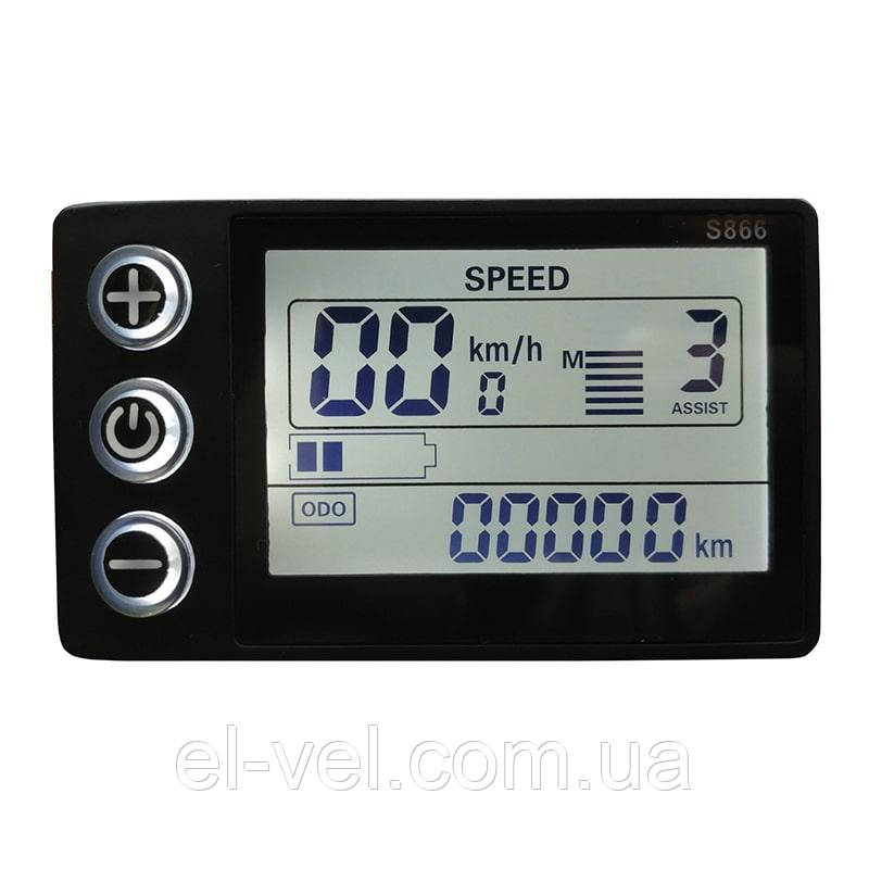 Дисплей LCD  SW S866  24В/36В/48В