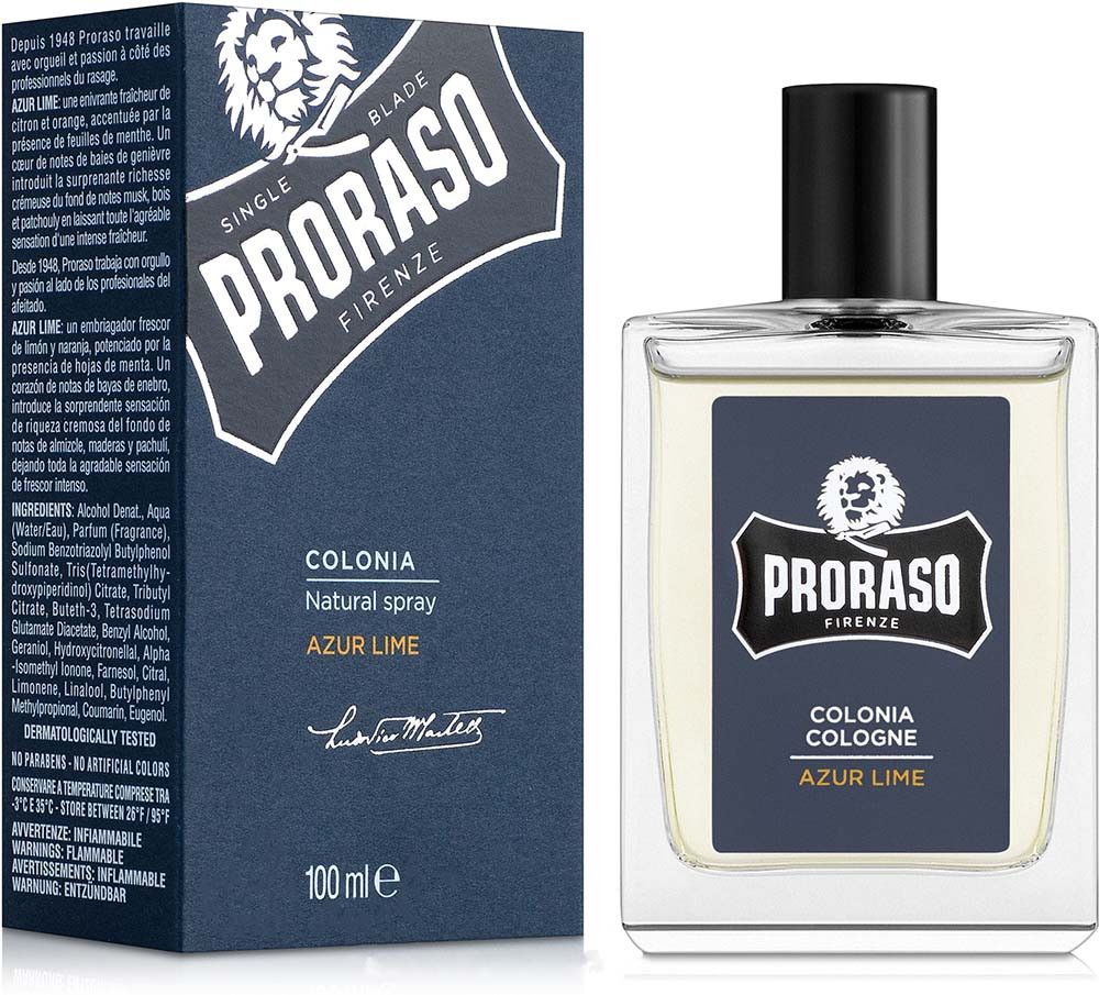 Одеколон после бритья Proraso Cologne Azur Lime 100 мл (12886Gu) - фото 1 - id-p1376168768