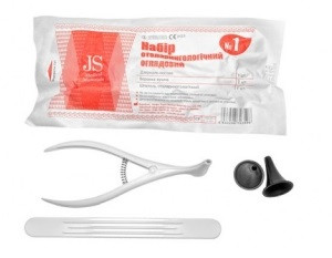 ЛОР набір JS №1 оглядовий одноразовий 25 шт/уп, фото 1