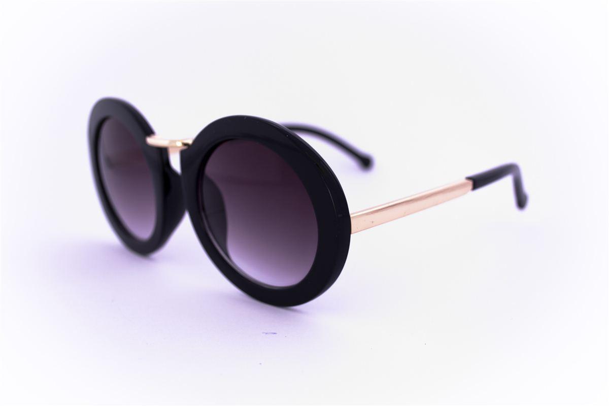 Оригінальні круглі сонцезахисні окуляри - Чорні - 2500