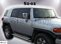 Пороги боковые труба с листом Toyota FJ Cruiser (06-14) D42