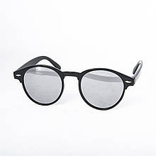 Сонцезахисні окуляри унісекс - чорні дзеркальні -2-014