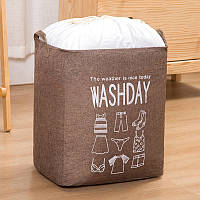 Органайзер - мішок WASHDAY для білизни, одягу, дитячих іграшок Коричневий