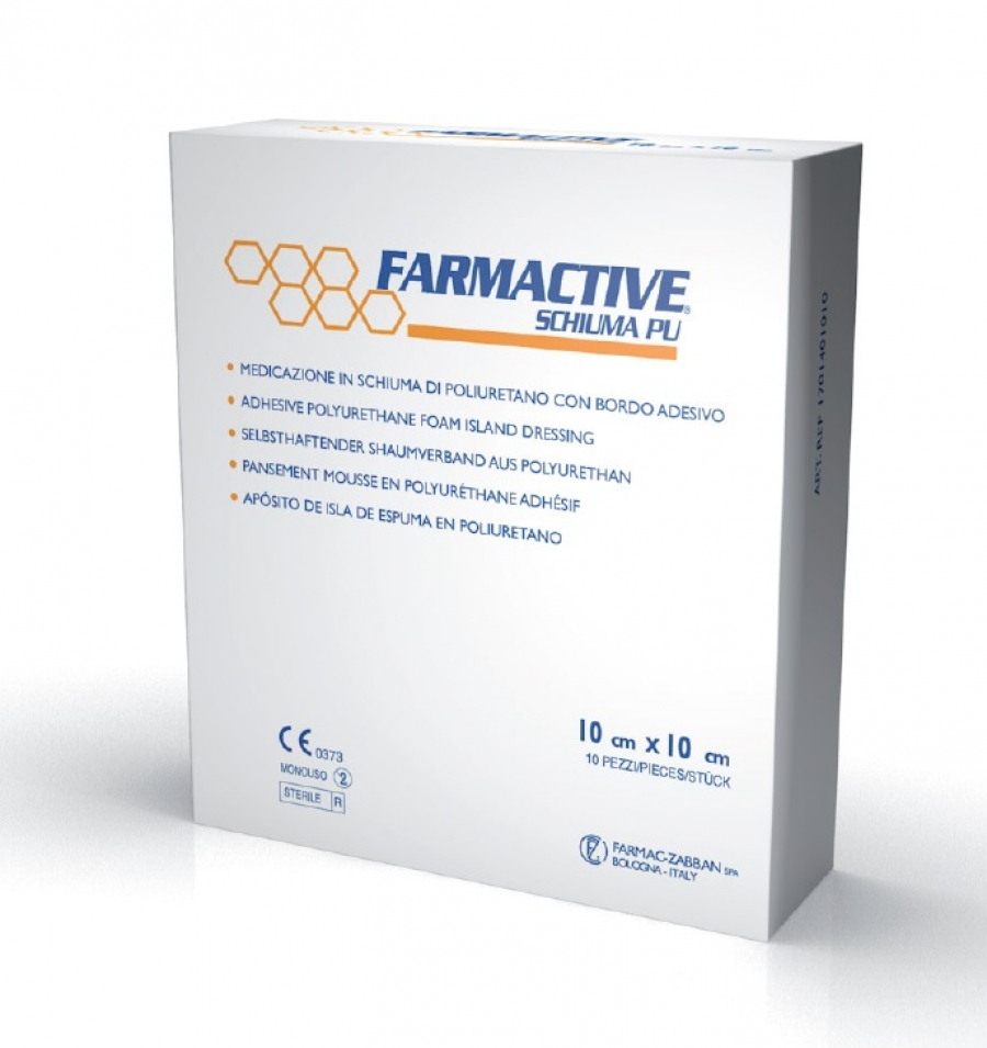 Farmactive Schiuma PU 10x10см - Поліуретанова губчаста пов'язка