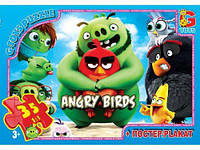 Пазлы G-Toys "Angry Birds" 35 элементов + постер 21 х 30 см B001030