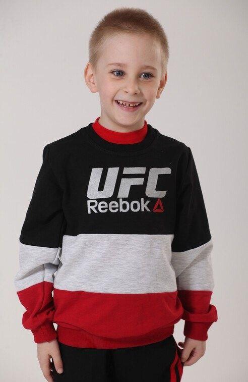 Дитячий джемпер для хлопчика з принтом Reebok двунитка