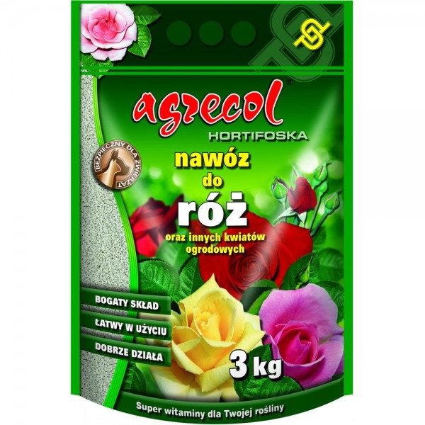 Добриво Хортифоска для троянд NPK (12-12-12) 3 кг, Agrecol