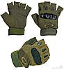 Тактичні рукавички Oakley / Військові з відкритими пальцями Зелений L, фото 4