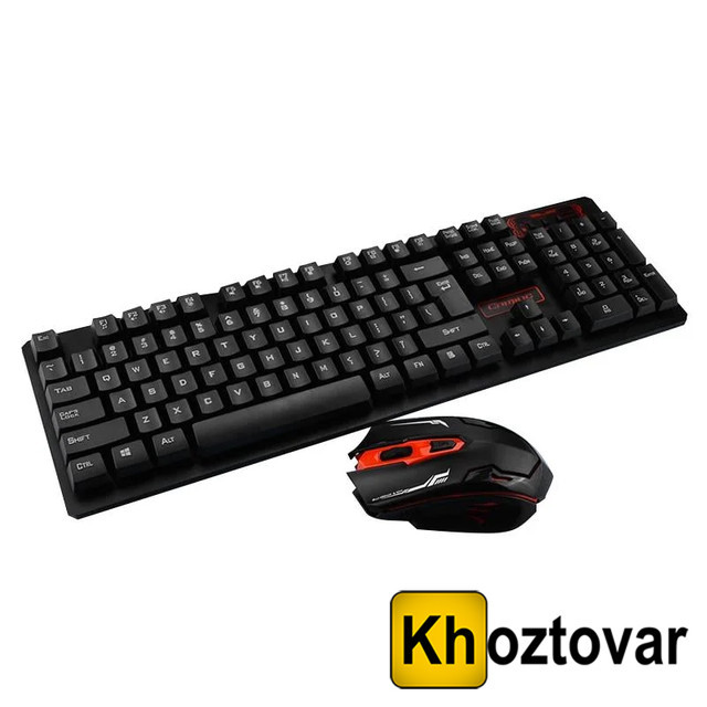 Бездротова клавіатура і миша Keyboard HK-6500 | Комплект