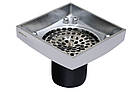 Е2 Трап зливний MAGdrain хром, під плитку, 100х100 мм Н-90, фото 6
