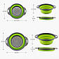 Друшляк складаний COLLAPSIBLE FILTER BASKETS (силіконовий). Колір зелений, фото 3