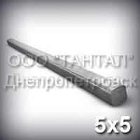 Шпоночный материал 5х5 сталь 45 ГОСТ 8787-68 (шпонка DIN 6880) метровый