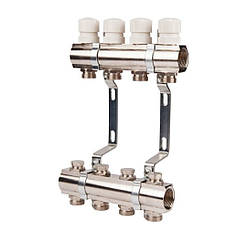 Колектор Forte для теплої підлоги та опалення на 10 виходів