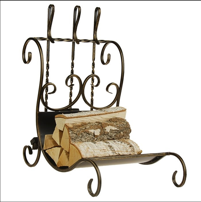 Кований дровник 40х65х60см, Кд03, фото 1