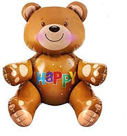 Фольгированный шар Счастливый медвежонок