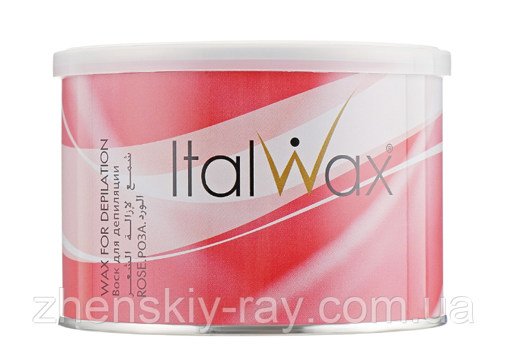 Віск для депіляції в банці ItalWax Троянда, 400 мл