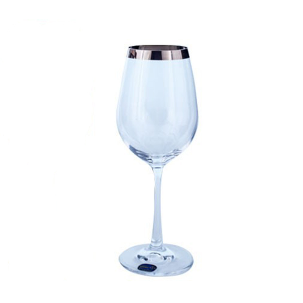 Набір келихів для білого вина Bohemia Viola 350 мл 6 шт платина 40729/350/20735