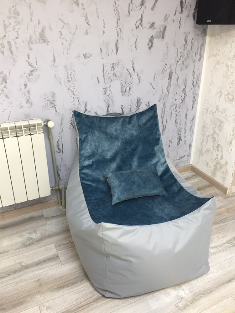 Крісло мішок (Крісло мішок), М'який пуф (Мякий пуфік) Безкаркасне крісло Трон! Стілець мішок - XXL.Плейстейшн