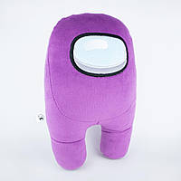 Мягкая игрушка Красный Космонавт Амонг Ас Among Us 27 см Фиолетовый