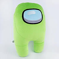 Мягкая игрушка Красный Космонавт Амонг Ас Among Us 27 см Зелёный