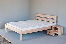 Двоспальне ліжко "Вікторія" з дерева (масив бука)