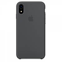 Чехол Silicone Case для iPhone XR Charcoal Gray (силиконовый угольно серый силикон кейс на айфон Хр 10р)