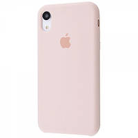 Чехол Silicone Case для iPhone XR Pink Sand (силиконовый чехол пудровый силикон кейс на айфон Хр 10р)