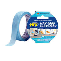 HPX 4900 MULTIMASK - 19мм х 25м - сверхпрочная малярная лента с УФ защитой