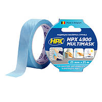 HPX 4900 MULTIMASK - 25мм х 25м - сверхпрочная малярная лента с УФ защитой