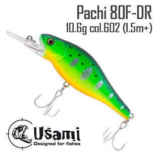 Воблер Usami Pachi 80F-DR 10.6 g col.602 (1.5 m+)