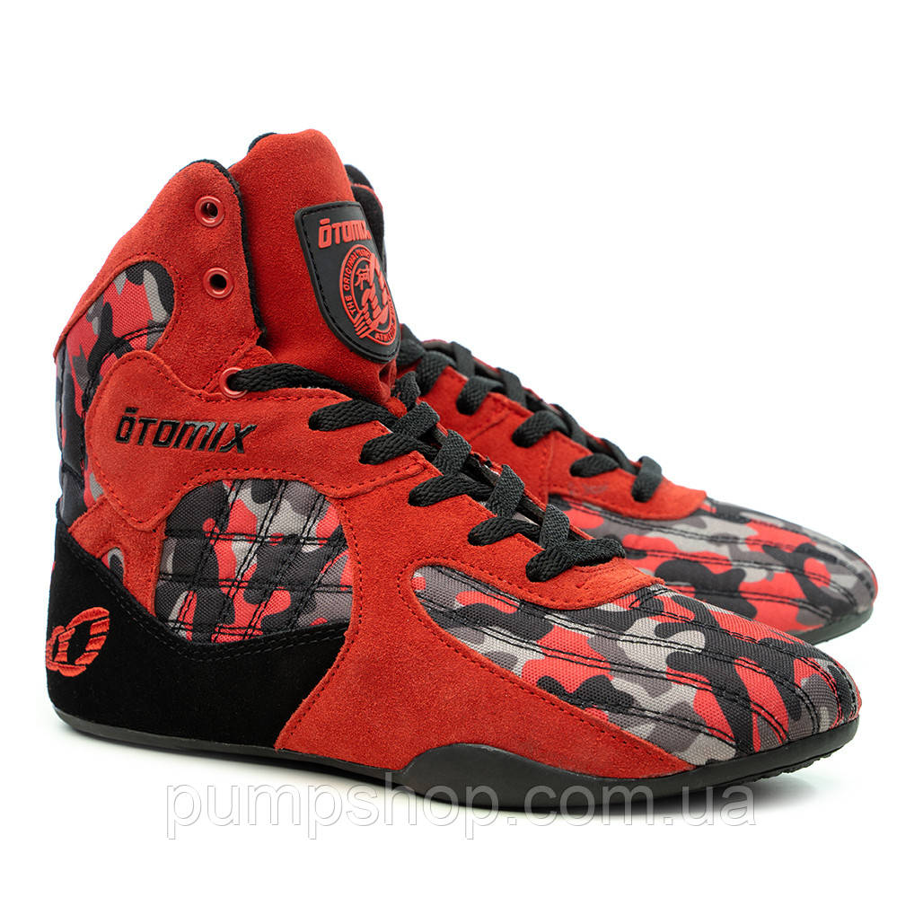 Кросівки для бодибілдингу Otomix Camouflage Stingray Bodybuilding червоний + камуфляж (43 рр — 280 мм)