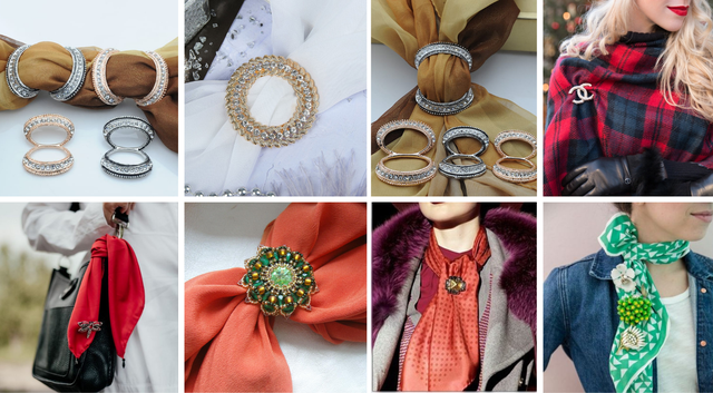 На какую сторону надеть брошь - фото