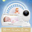 Відеоняня baby monitor безпровідна з великим 4.3 " дюймовим монітором INQMEGA BM43, датчик температури, підсвітка, запис відео, фото 2