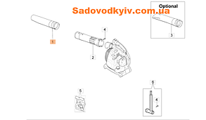 Сопло кругле для повітродувки Олео Мак БВ 300 (56550073R)