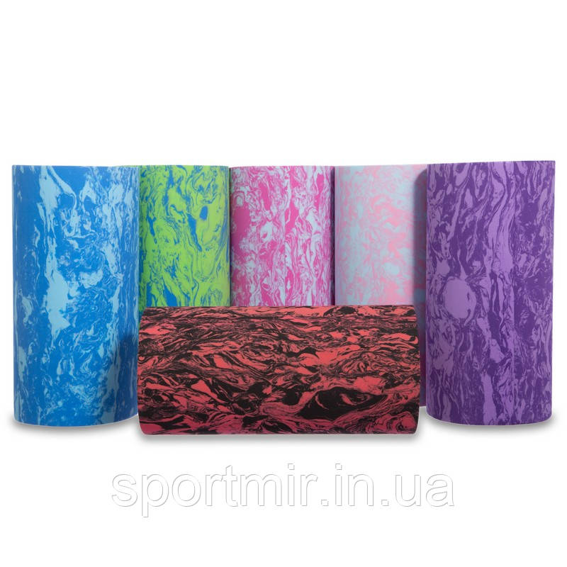 Ролер для занять йогою гладкий EVA FI-1731 l-30 см (d-15 см, кольору в асортименті), фото 1