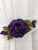 Підхвати для штор - "Троянда Фіолетова", ручна робота, фото 2