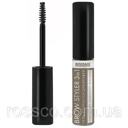 Гель-коректор для брів LUXVISAGE BROW STYLER 1 тон Латте, фото 1